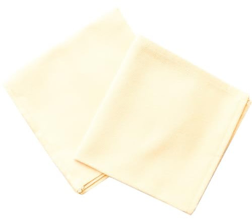 Bis Siena Servietten einfarbig – Servietten aus Baumwolle – geeignet für die Dekoration von Zuhause und Küche – Made in Italy (Panna)
