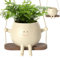 Maceta colgante FuyoSegen con forma de cara abatible, de resina, para interior y exterior. Macetas para suculentas, ideal para regalar a tu madre, decoración del hogar y regalos (01)
