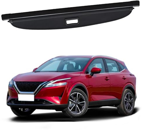 GODSLLY Auto Hintere Kofferraum Hutablage, Kompatibel für Nissan Qashqai 2016-2020, Einziehbare Trunk Cargo Abdeckung Vorhang Regal Schattenschutz