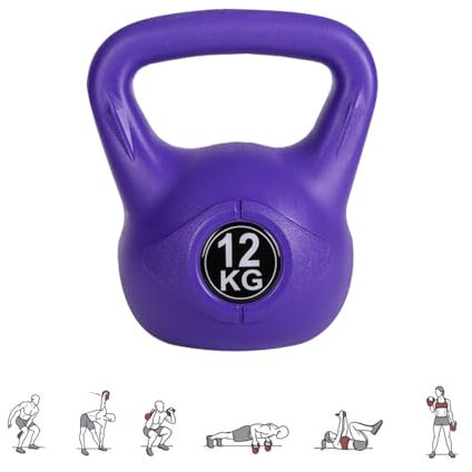 MAGIC SELECT 8 kg Kettlebell-Gewicht mit Ergonomischem Griff, Kettlebell-Hantel für Muskeltraining zu Hause und im Fitnessstudio.