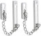 Litensh Cerradura de cadena para puerta, de acero inoxidable, antirrobo, cerradura de cadena para puerta, cerradura deslizante para hotel, hogar, motel, apartamento, dormitorio, color plateado