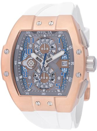 Invicta Racing 48028 Men's Watch - Quartz Movement - Stainless Steel with Grey Dial - 47 mm