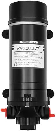 MINRS Druckpumpe Wasserpumpe Membran Wasserpumpe Selbstansaugende Hochdruckpumpe 5.1-5.5l/Min Durchfluss Mini Membranpumpe mit Auto Druckschalter Druckerhöhungspumpe Haushalt Booster Pumpe 120W 220V