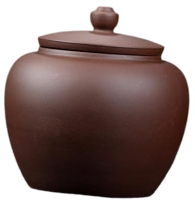 perfk Teedose, Teedose, Lebensmittelbehälter mit versiegeltem Deckel, Teebehälter, Dose für losen Tee, für Küchendosen, Kaffeepulver, Braun