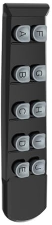 FACAIIO Ergonomischer Gitarren-Fingertrainer für Anfänger, ABS-Akkord-Übungswerkzeug, 20 x 4,5 x 3,2 cm, Schwarz