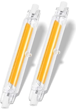 DafuDaGui R7S LED 118mm Dimmbar, Naturweiß 4000K, LED R7S 118mm Glühbirne Ersatz für 200W Halogen Leuchtmittel,Kein Flackern Stab Lampen, 360°Abstrahlwinkel, 2000LM, AC 220-240V - 2 Stück