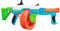 BuzzBee Air Warriors Alpha Auto 72 - Vollautomatischer Trommelblaster mit 72 Long-Distance-Darts und Pop-Up Visier
