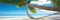 Beach - Chill Out Paradise Strand Palmen Slim-Poster Druck - Grösse 91,5x30,5 cm