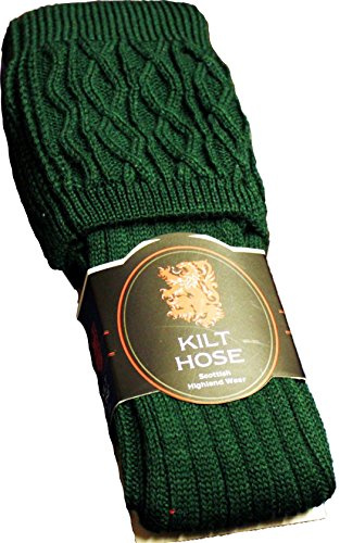 I LUV LTD Men's Kilt Hose Socks Plain 50 Percent Wool