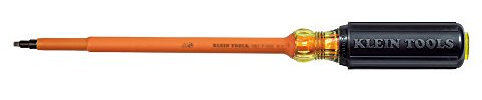 Klein Tools 662-7-INS Insulated Number 2 Square-Recess Screwdriver with 7-Inch Shank by Klein Tools