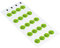 LEMAX® Leiterkennzeichen Schutzleiter Erde,RoHS-konform,Polyesterfolie,Ø12,5mm,20/Bogen