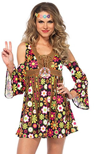 LEG AVENUE Damen starflower hippie Kost me, Mehrfarbig, Größe: S (EUR 36)