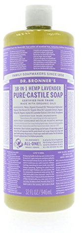 DR BRONNERS Organic Lavender Pure-Castile Liquid Soap 946ml (PACK OF 8)