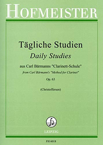 BAERMANN C. - Estudios Diarios Op.63 (Perteneciente al Metodo) para Clarinete (Christoffersen)