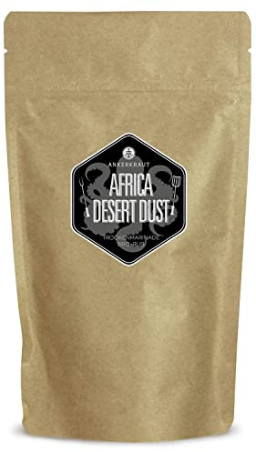 Ankerkraut Africa Desert Dust, afrikanischer BBQ-Rub, Marinade zum würzen von Fleisch, mit Safran und Minze, 250 g im Beutel