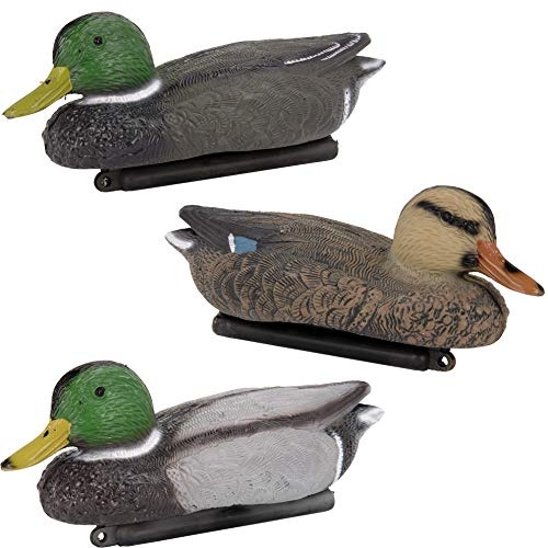 matrasa Schwimmente Stockente Schnatterente schwimmende Ente - 26 cm - 3er Set - Teichdeko