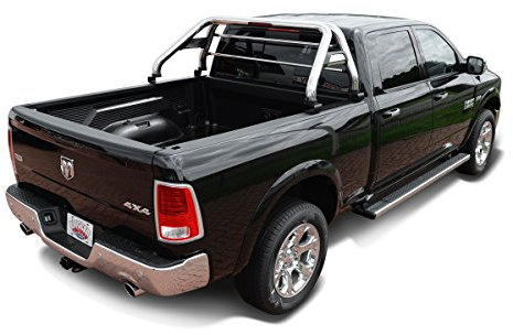 Hansen Styling Parts Fahrzeugspezifischer Edelstahl Überrollbügel mit Gitter - verwendbar mit Laderaumabdeckung - kompatibel mit Dodge Ram (2013-2018) & Ram (2019-)