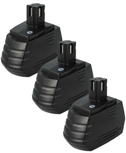 vhbw 3X Akku Ersatz für Hilti SFB180, SFB185 für Werkzeug (1500 mAh, NiMH, 18 V)