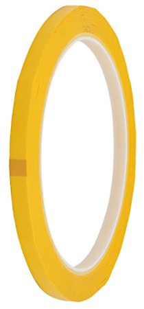 sourcingmap 5mm Width 50m Long Single Sided Strong Self Adhesive Mylar Tape Yellow