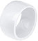 PAURO Damen Keramik Schmuck 11MM Einfach Hochglanz Ehering Ring Weiß Größe 57 (18.1)