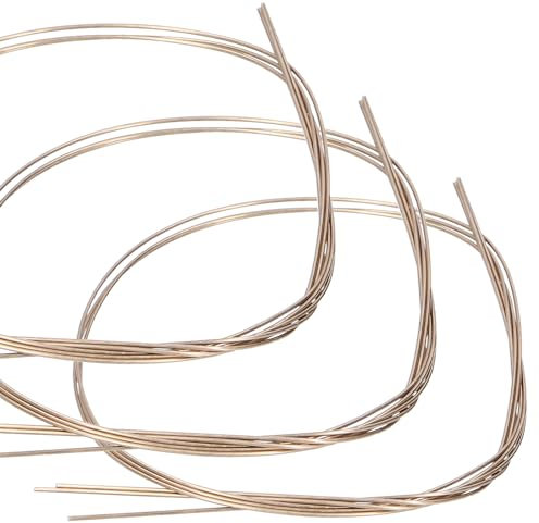 1,2 * 500 mm Messing-Schweißdraht, 3er-Pack Lötstange Messingstange Metall-Lötstange Weicher biegbarer Draht Schmuck DIY Craft Wire