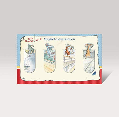 Die Muskeltiere - Magnet-Lesezeichen: 4er Set