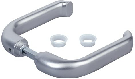 LOCINOX 3006S Paire de poignées en aluminium pour serrure Locinox Leonardo LSKZ avec carré de 10 mm | Poignée 137 mm