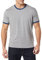 Amazon Essentials Men's Short-Sleeved Ringer T-Shirt (Previously Goodthreads), Grey Heather Indigo, XL