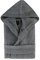 Top Towel Élégant Peignoir pour Femme et Homme 100% Coton, 500 g/m² -Option Capuche-Doux et Absorbant pour Douche, Spa et Piscine, Gris, XXL
