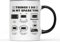 in My Spare Time Nin Console - Tazza per ragazzi e uomini, idea regalo per videogiochi, idea regalo per adolescenti e nerd, gadget per compleanno e Natale, tazza da tè e caffè in ceramica (manico nero