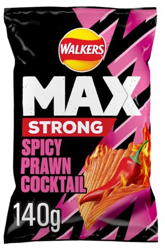 Walkers Max Strong Fiery Prawn Cocktail 140g