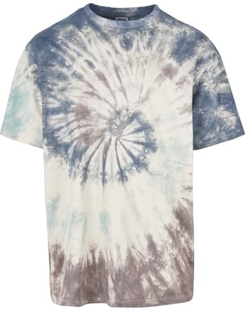 Urban Classics Herren Oversize Tie Dye Tee T-Shirt, Old White, M