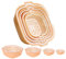 8 PCS Drain Basket for Vegetable, Double-Layer Drain Colander Set for Kitchen, Stackable Vegetable Sinks Orange