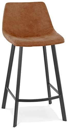 KADIMA DESIGN Faunus MINI 65 Barhocker Tresenstuhl Buffethocker Textile Braun (Brown) 43 x 50,5 x 90