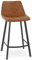 KADIMA DESIGN Faunus MINI 65 Barhocker Tresenstuhl Buffethocker Textile Braun (Brown) 43 x 50,5 x 90