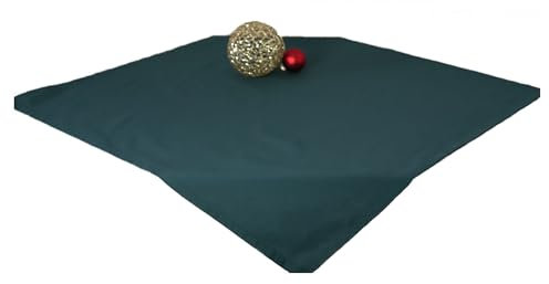Tischdecke Mitteldecke für Weihnachten Winterzeit Uni- Kollektion 85 x 85 cm cm Dunkelgrün