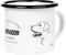 MUGSY Emaille Tasse, Labrador-Motiv für Hundefans, 300ml, weiß, bruchfest & leicht