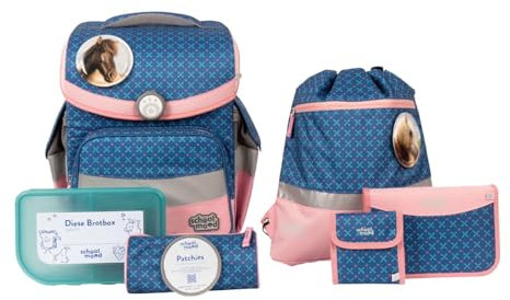 SCHOOL-MOOD Ranzen Set 7teilig Timeless Air+ MILA PFERD