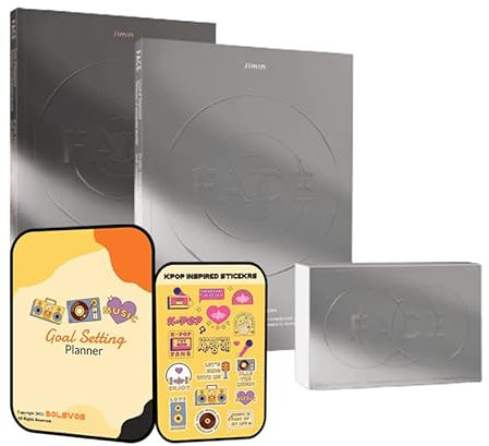 BTS Jimin Album - Face Invisible Face,Undefinable Face,Weverse ver. Set+Pre Order Benefits+BolsVos Exclusive K-POP Inspired Digital Planner, Sticker Pack for Social Media