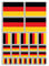 A4 Aufkleber Bogen Deutschland Flaggen Vinyl Aufkleber - Deutschland Land Europa Welt Nationalflagge Urlaub Reise Urlaub Auto Ästhetisch #80020