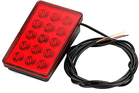 Baceyong Troisième kit de feu stop clignotant stroboscopique, universel 15 LED arrière 3ème clignotant stroboscopique