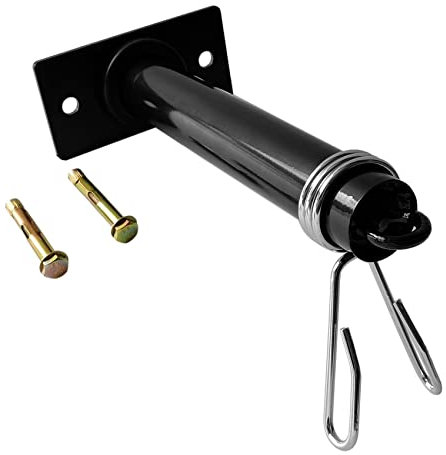 MADOC Hantel Scheiben Halter EIN der Wand Montiert Halter für 2 Hantel Scheiben Schwere Konstruktion ZubehöR mit Langhantel Clip