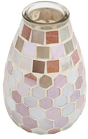 Mosaik-Glasvase, Mosaik-Glasvase Für Blumen, Modernes Dekor, Handgefertigte Vase, Handgefertigte Mosaik-Blumenvasen, Mosaik-Glasvase, Blumentopf, Dekorativer Kerzenhalter Für Zimmer, Schlafzimmer, Dek
