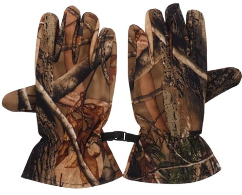 CLISPEED Jagdhandschuhe Ausrüstung - Flexible Atmungsaktive Handschuhe für Herren | Wasserdichte Skihandschuhe Touchscreen-Handschuhfutter für Damen Herren Kletter Radfahren Jagd
