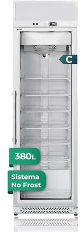 Svan Congelador vertical Horeca Blanco SCVH2600. Capacidad 380 Litros, Bajo nivel Sonoro, Eficiencia Energética Clase C