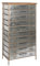 Home ESPRIT Kommode Braun Grau Silber Natur Metall Fichte Loft 66 x 33,5 x 121 cm