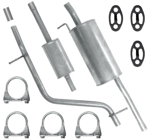 Polmo Schalldämpferset Auspuffanlage Auspuff für Dacia Logan 1 I Kombi 2007-08/2013 1.4 1.6
