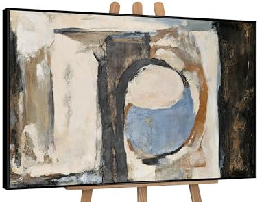 YS-Art Luxus Acryl Gemälde auf Leinwand Geometrie von Farbe und Textur handgemalt Wandbild modernes Wohndekor abstraktes Bild echte Kunst 120x80 cm
