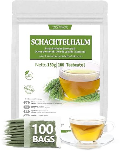 Cola de Caballo | Infusión de Cola de Caballo | Cola de Caballo 100% Natural, sin cafeína ni aditivos (100 bolsitas)