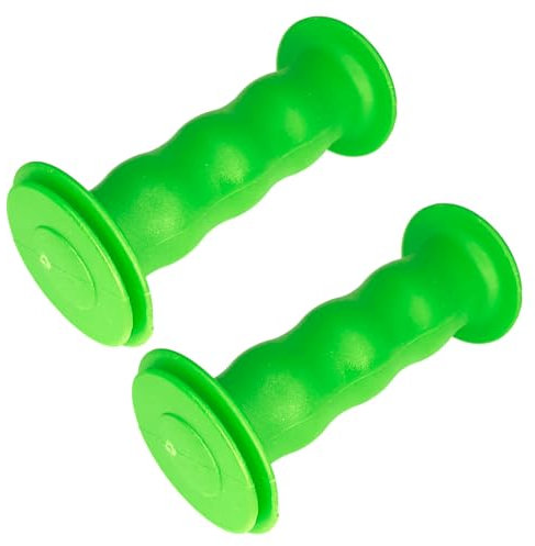 cyclingcolors Fahrradgriffe kinderfahrrad lenkergriffe mit sicherheits 19mm länge 85mm Griffe Gummi Grips griffgummi Dreirad Roller Paar, Grün